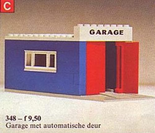 Garage with Automatic Doors LEGO set (#348-1, 1971)
