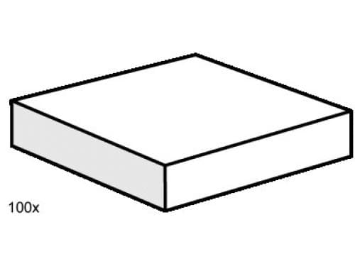 2 x 2 White Smooth Tiles