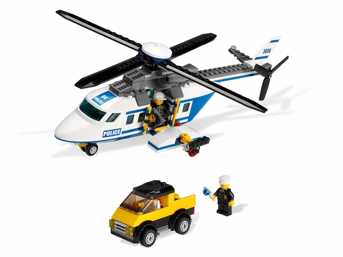 Police Helicopter LEGO set (#3658-1, 2011)