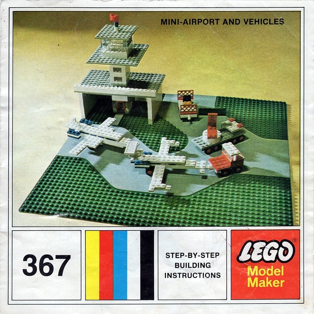 Mini Airport & Vehicles LEGO set (#367-2, 1970)