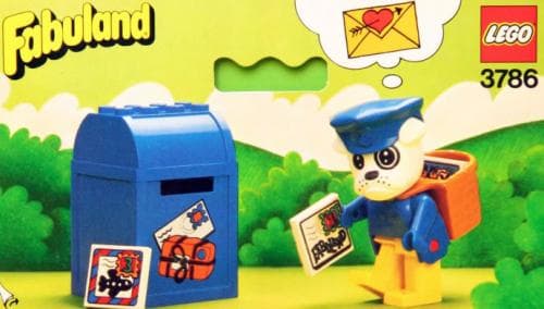 Buzzy Bulldog the Postman LEGO set (#3786-1, 1982)