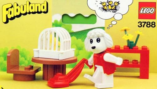 Paulette Poodle's Living Room LEGO set (#3788-1, 1983)