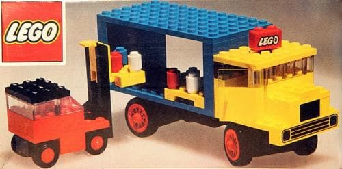 Lorry and Fork Lift Truck LEGO set (#381-1)