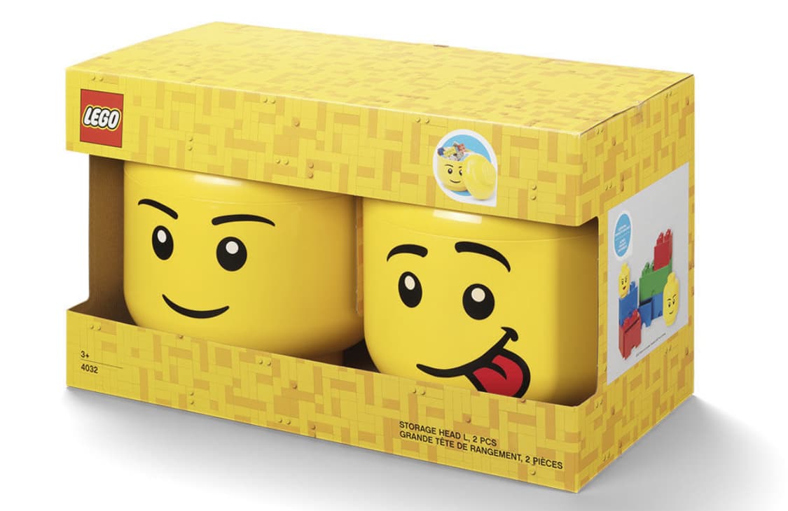 Storage Head Combo (Boy and Silly) LEGO Storage set (#40321740-1, 2021)