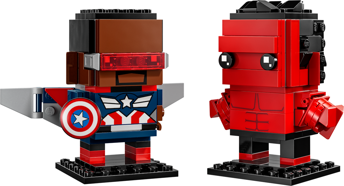 Captain America & Red Hulk Figures LEGO Brickheadz set (#40668-1, 2024)