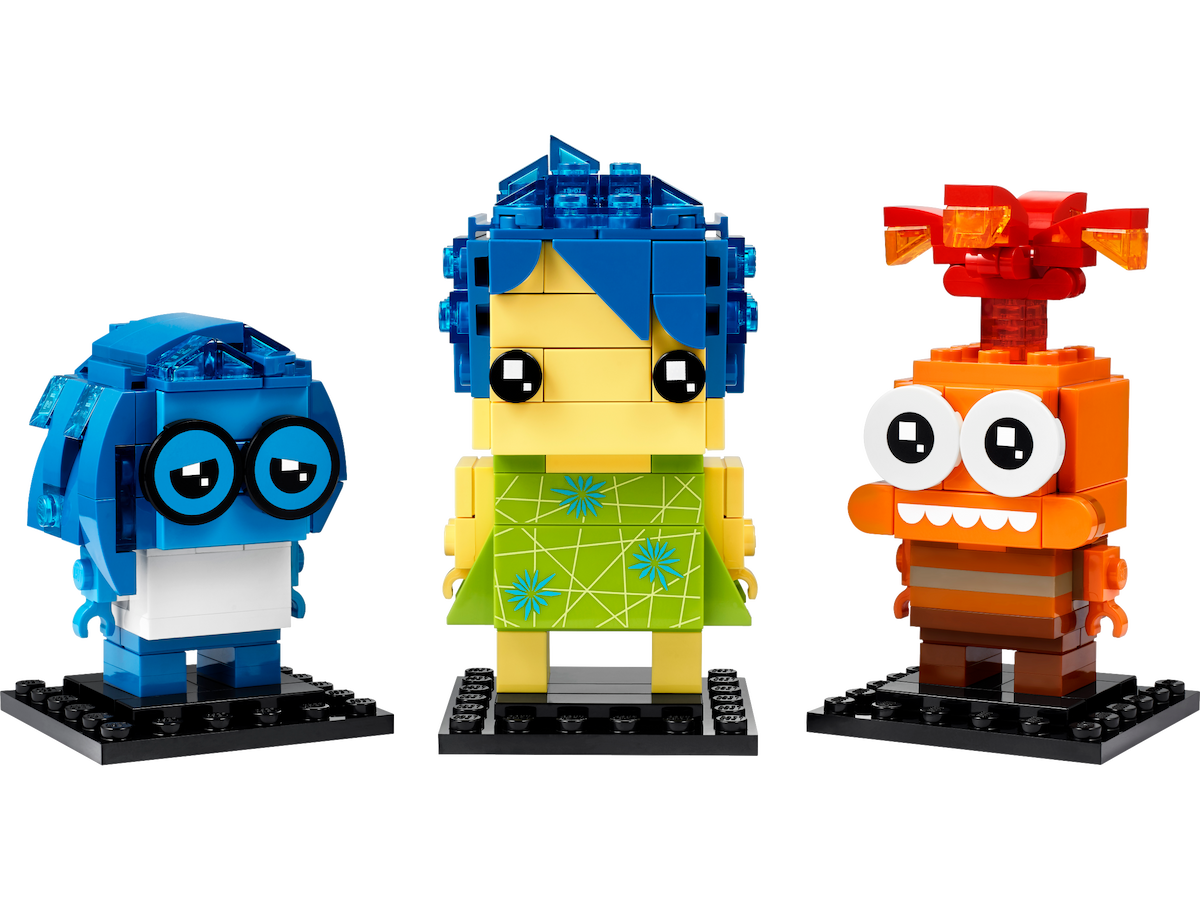 Joy, Sadness & Anxiety LEGO Brickheadz set (#40749-1, 2024)