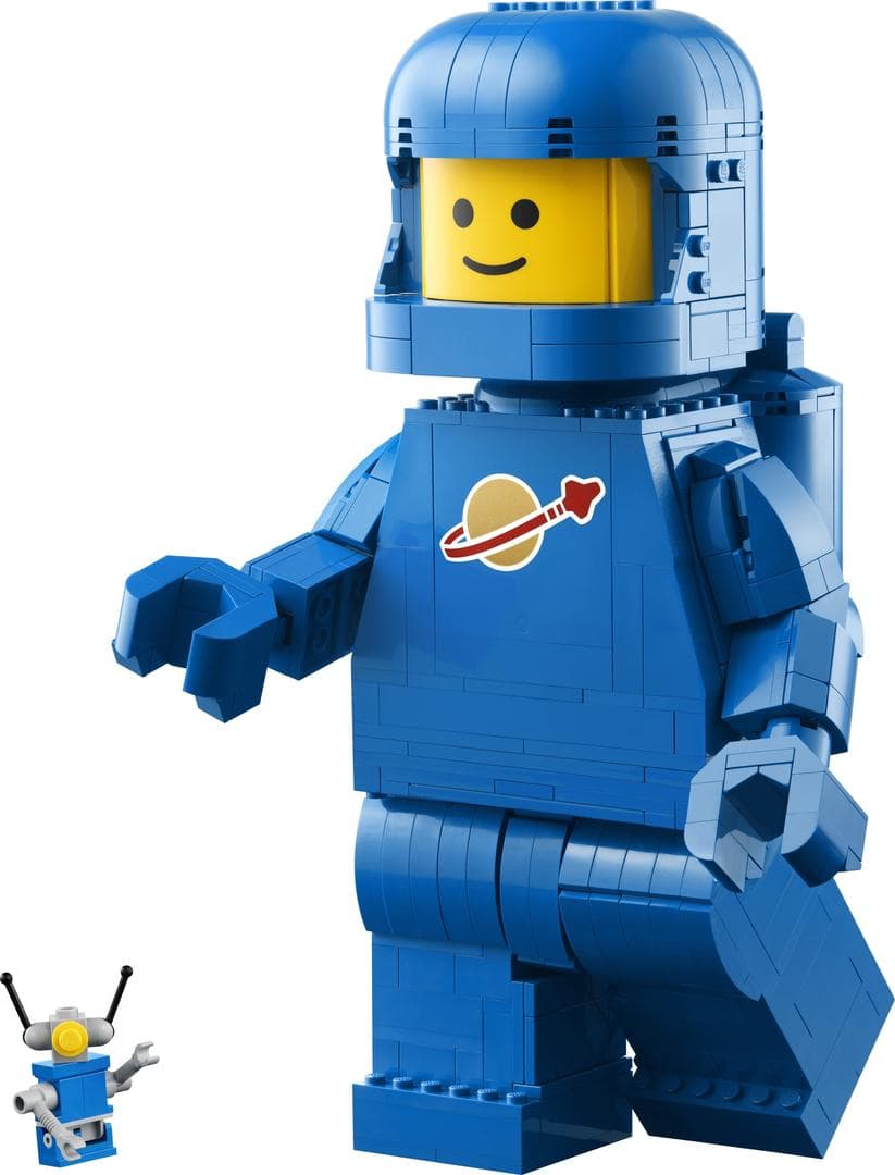 Up-Scaled Blue Astronaut Minifigure