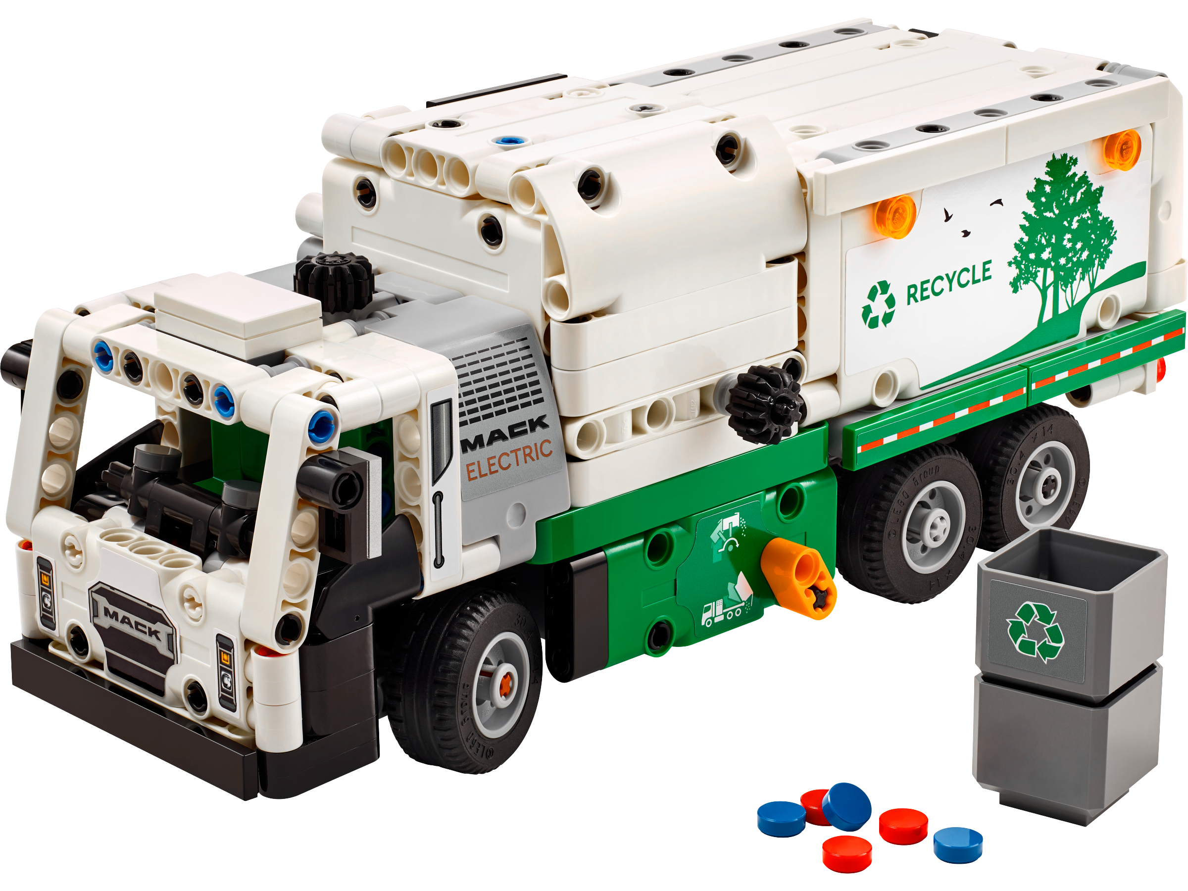 Mack LR Electric Garbage Truck LEGO set (#42167-1, 2024)