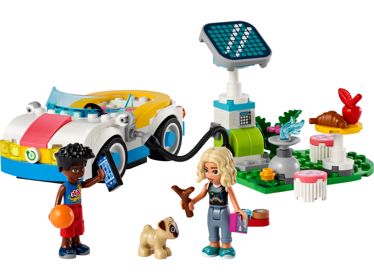 Electric Car and Charger LEGO Friends set (#42609-1, 2024)