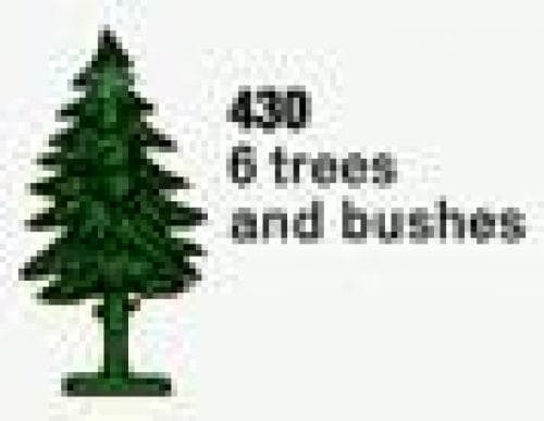 Six Trees and Bushes (The Building Toy) LEGO set (#430-2)