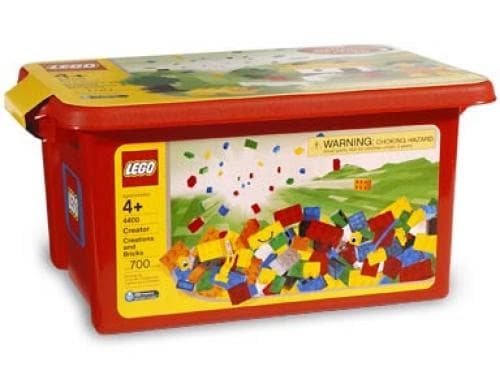 Creations and Bricks {Red Tub} LEGO set (#4400-1)