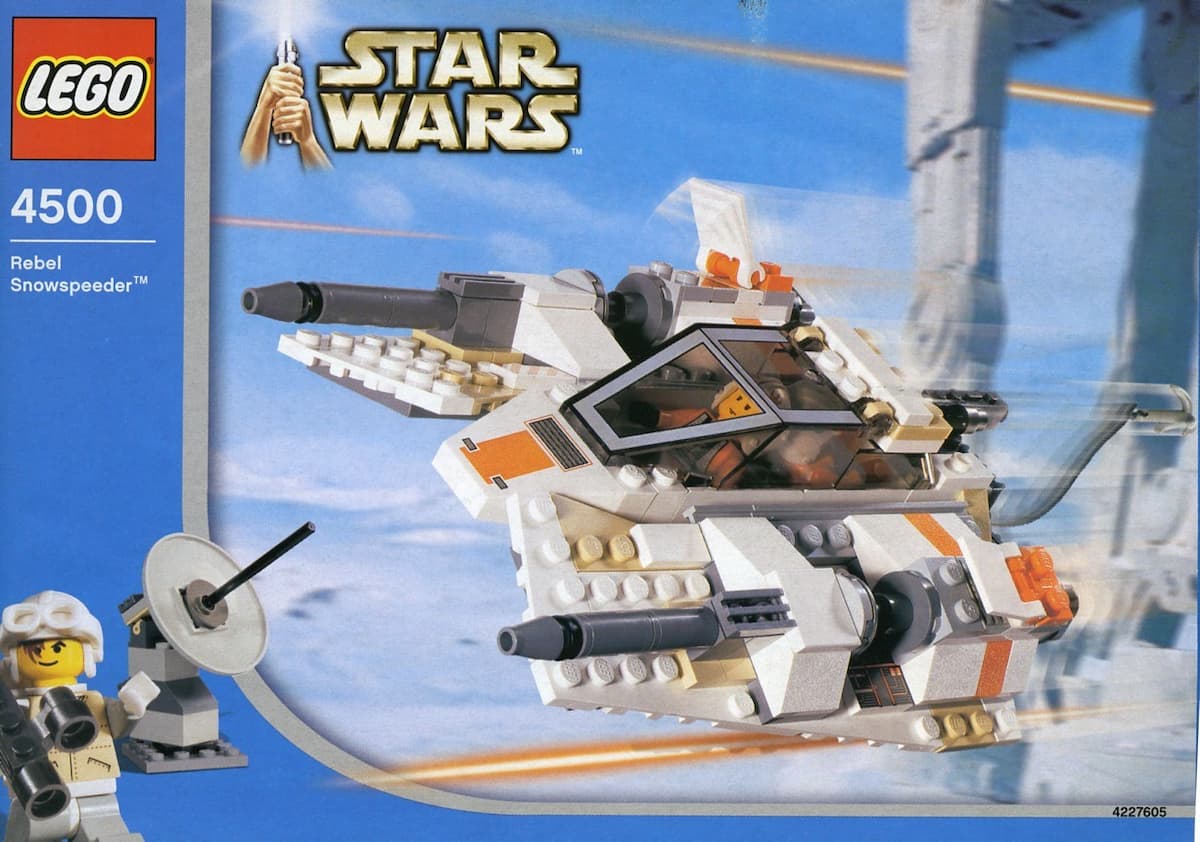 Rebel Snowspeeder [Redesign] - Blue box LEGO Star Wars set (#4500-1, 2004)