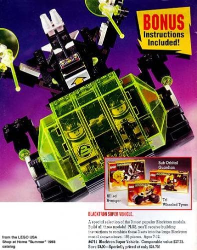 Blacktron Super Vehicle (Value 3-Pack) LEGO set (#4741-1)