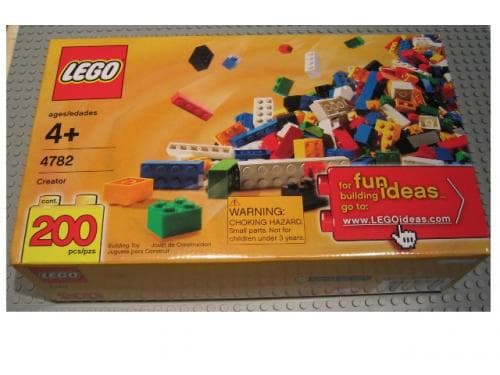 Creator 200 Piece Box of Bricks - Individual Retail Version LEGO set (#4782-2, 2005)