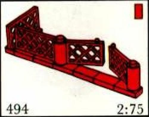 Gates and Fence, Red (System) LEGO set (#494-1, 1967)