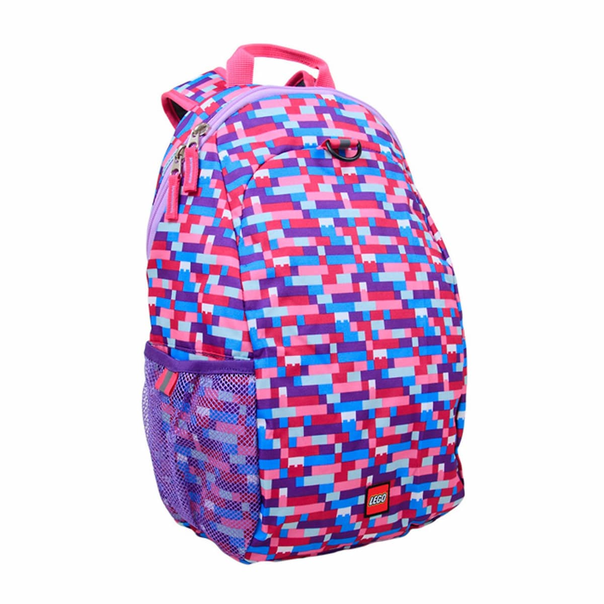 Brick Print Heritage Backpack (Pink/Purple) LEGO Bags, Totes, & Luggage set (#5005351-1, 2017)