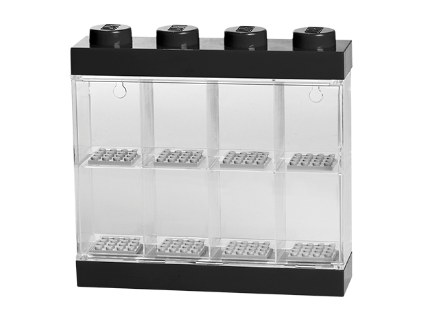 Minifigure Display Case 8 (Black)