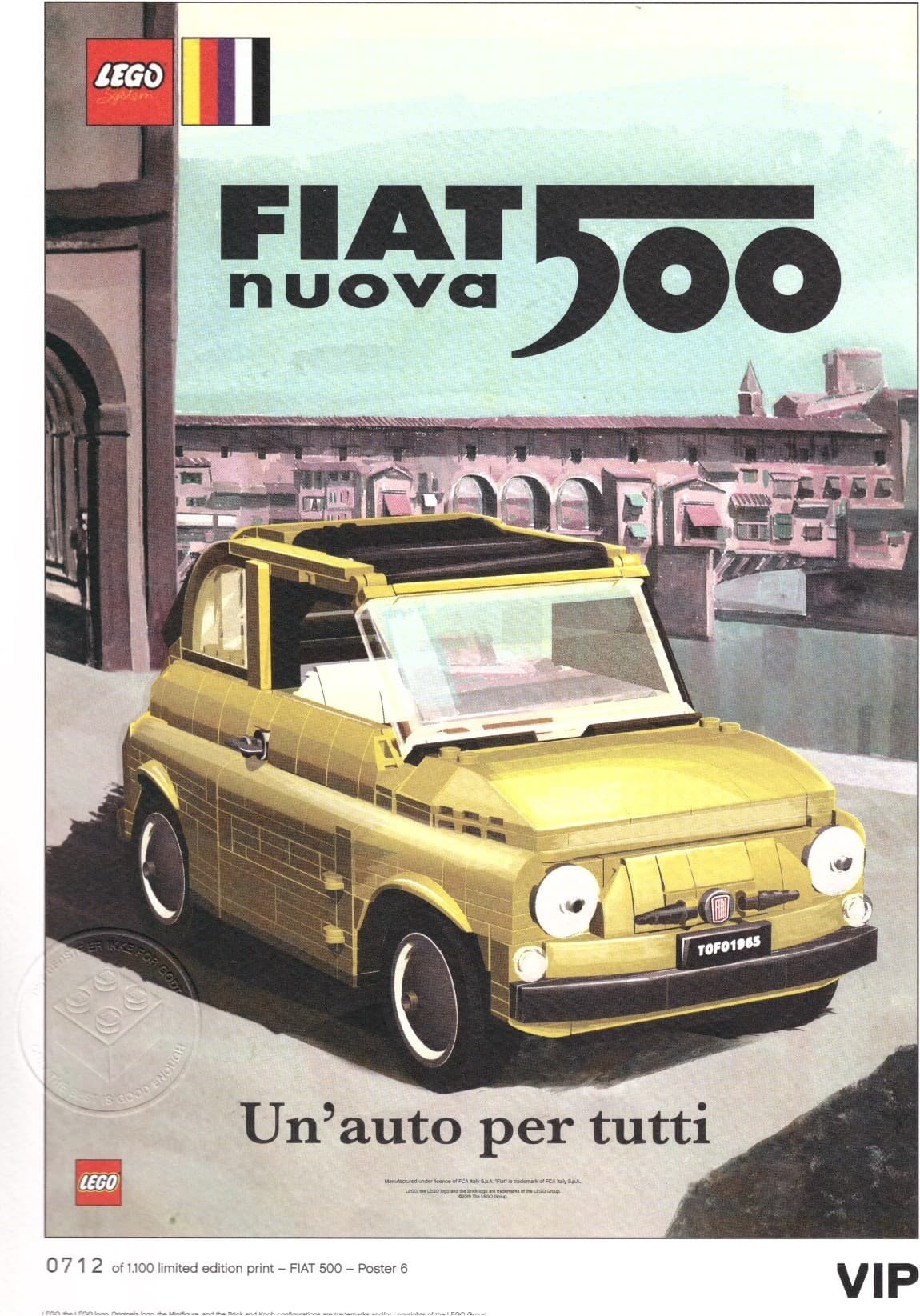 Fiat Art Print: "Florentine" LEGO set (#5006309-1)