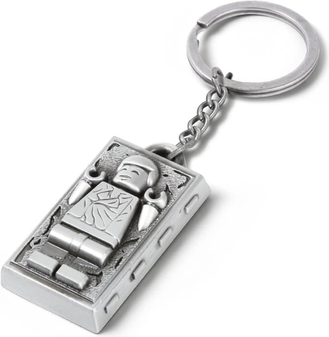 Han Solo in Carbonite Metal Key Ring LEGO Key Chain set (#5006363-1, 2020)