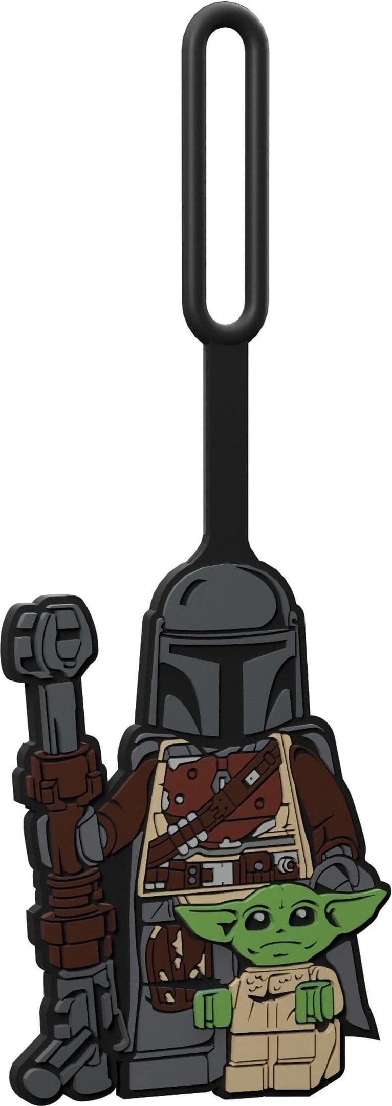 The Mandalorian with The Child Bag Tag