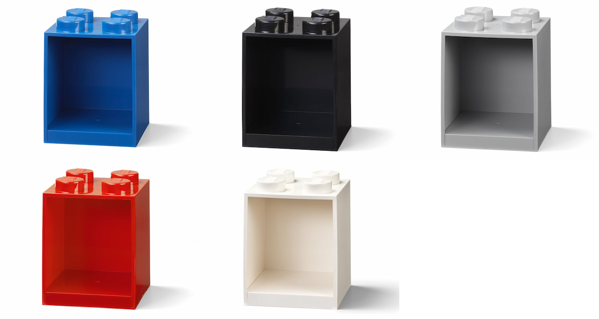 Brick Shelf 4 Knobs (All Colors)