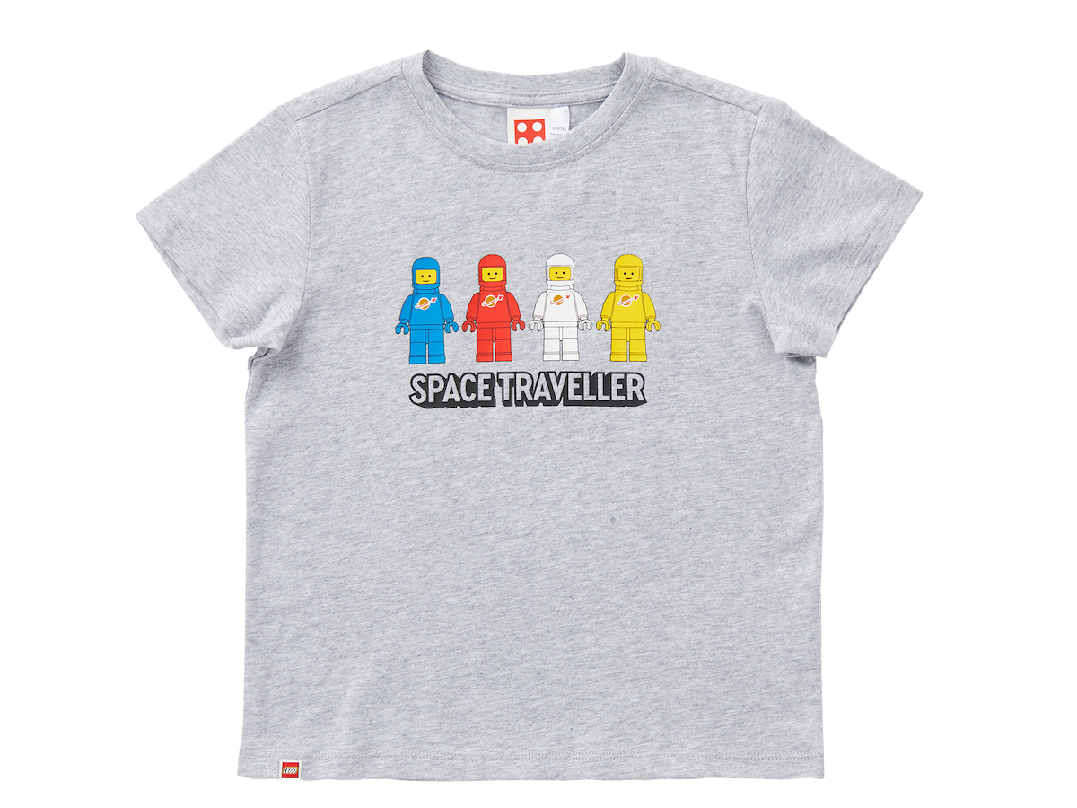 Short-Sleeve Space Traveler Kids T-Shirt – Gray Mélange