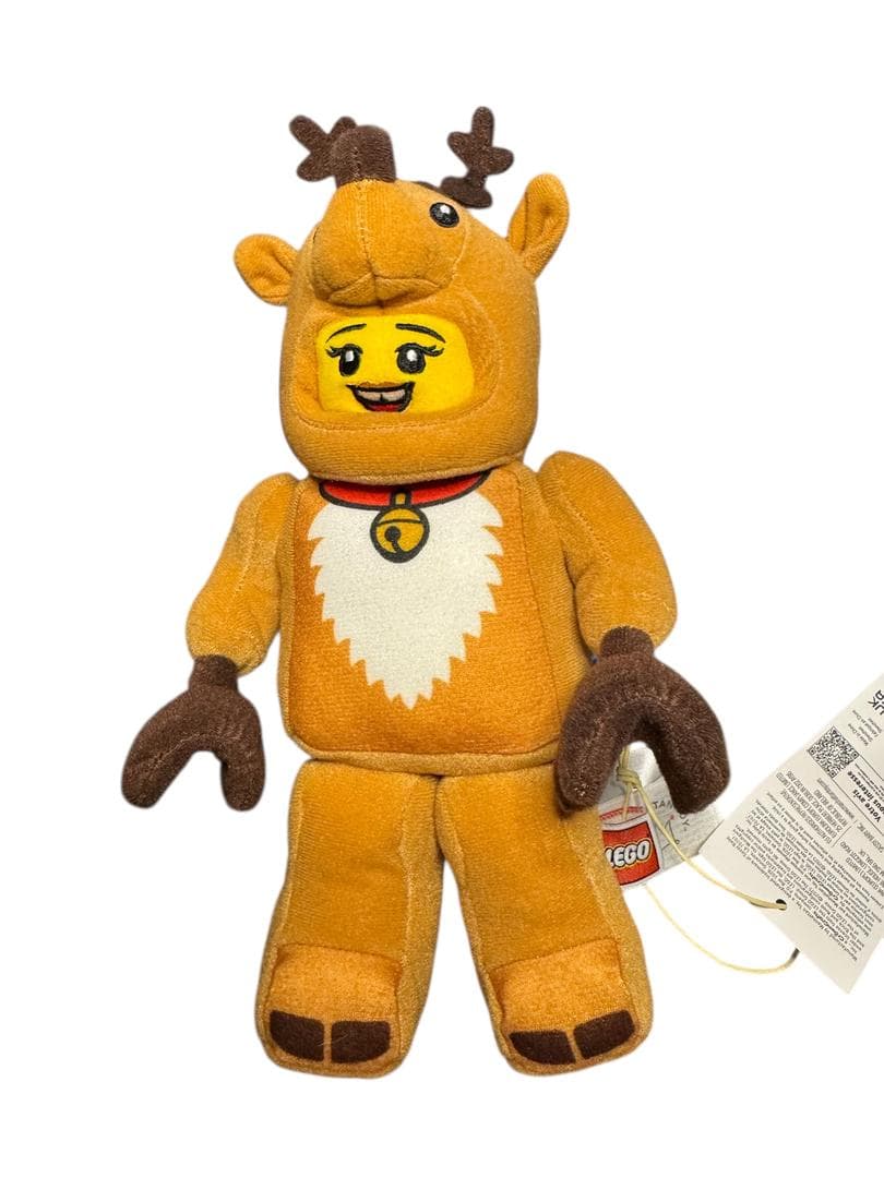 Minifigure Reindeer Costume Girl 10” Plush Character