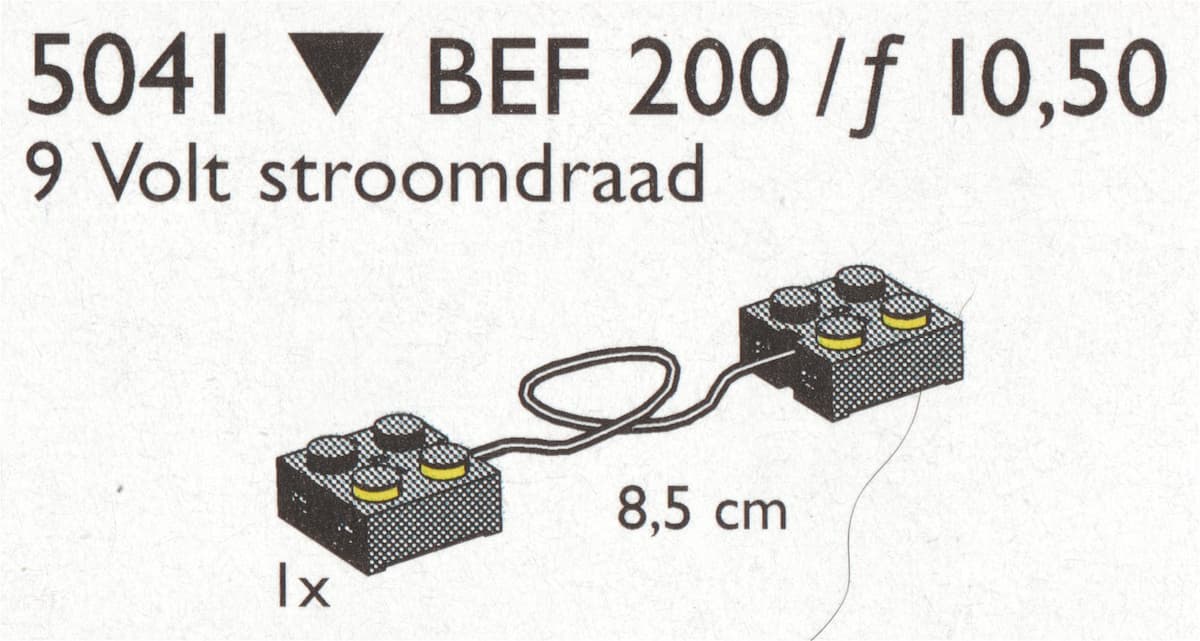 Wire for 9V (9cm) LEGO set (#5041-1)