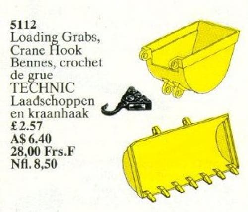 Lifting Grabs, Crane Hook LEGO set (#5112-1)