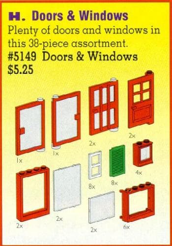 Doors and Windows LEGO set (#5149-1)