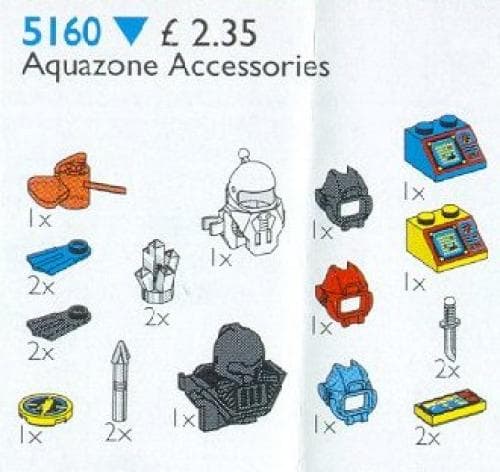 Aquazone Accessories LEGO set (#5160-1, 1995)