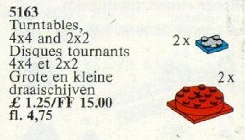 Turntables, 4 x 4 and 2 x 2