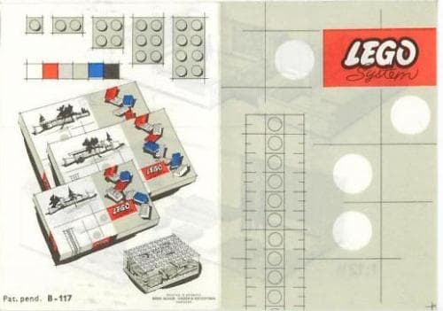 2 x 3 Plates (architectural hobby und modelbau version) LEGO set (#519-9, 1962)