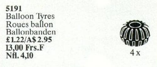 Balloon Tires LEGO set (#5191-1, 1989)