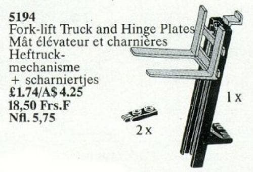 Hinge Plate, Fork-Lift