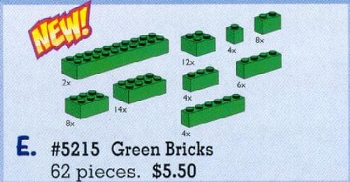 Bricks Assorted, Green