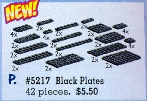 Black Plates Assorted LEGO set (#5217-1)