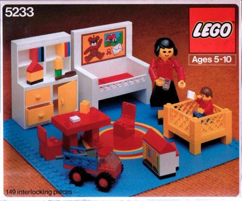 Bedroom LEGO set (#5233-1, 1980)