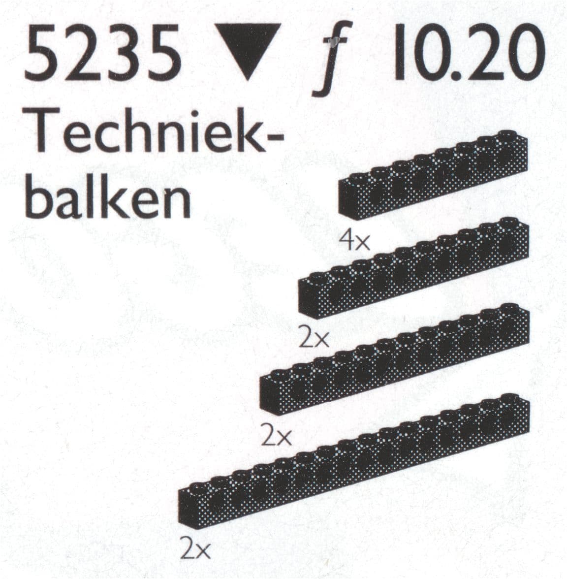 Large Beams with Holes LEGO set (#5235-1, 1993)