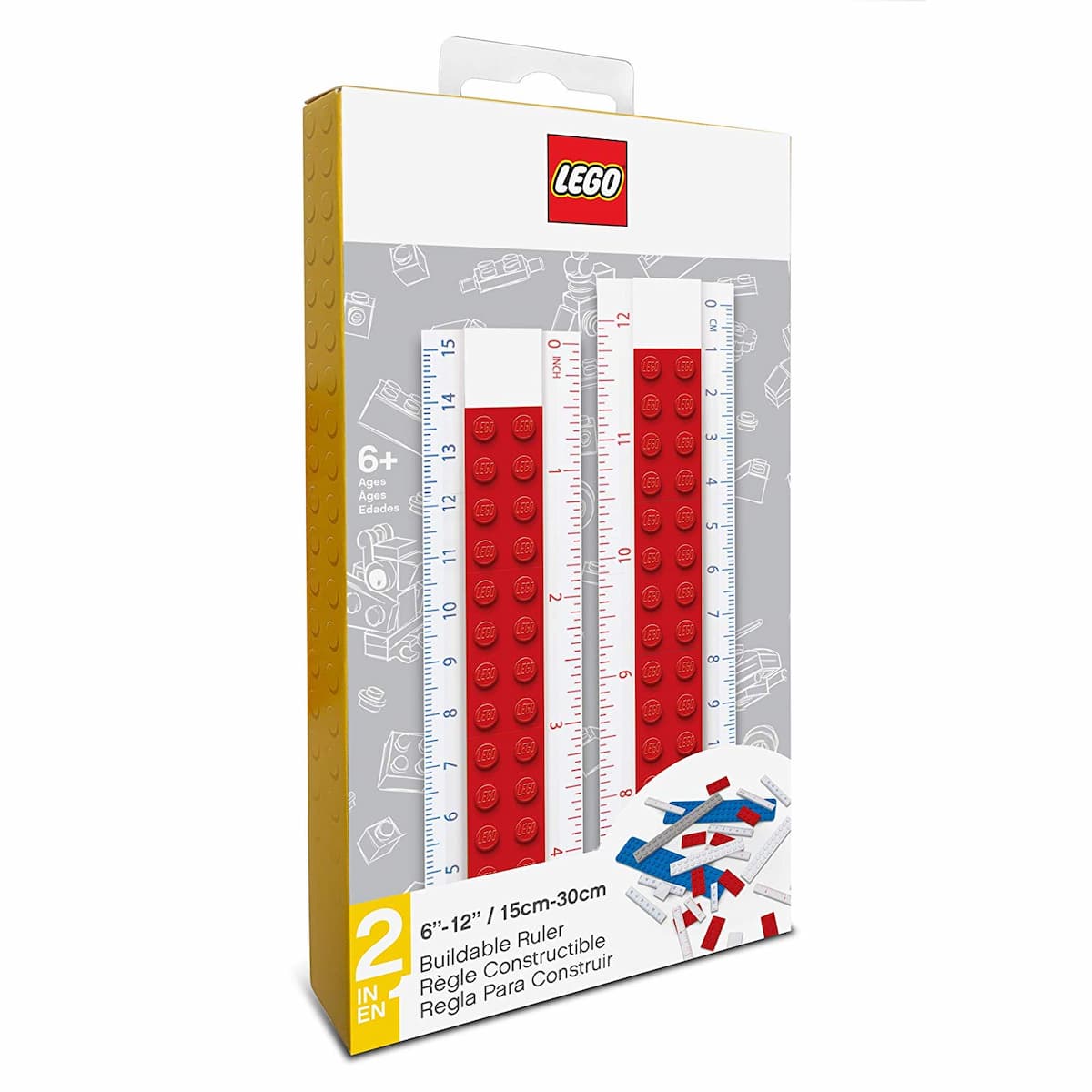 Buildable Ruler (Red) LEGO set (#52395-1)