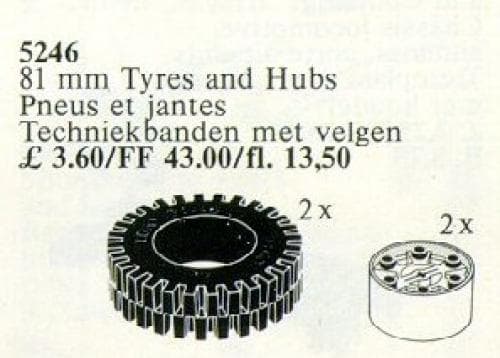 X-Large Tires / 81 mm Tyres and Hubs