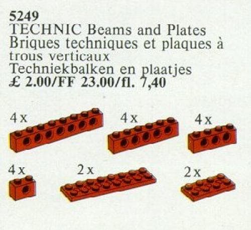 TECHNIC Beams and Plates [Red] LEGO set (#5249-1)