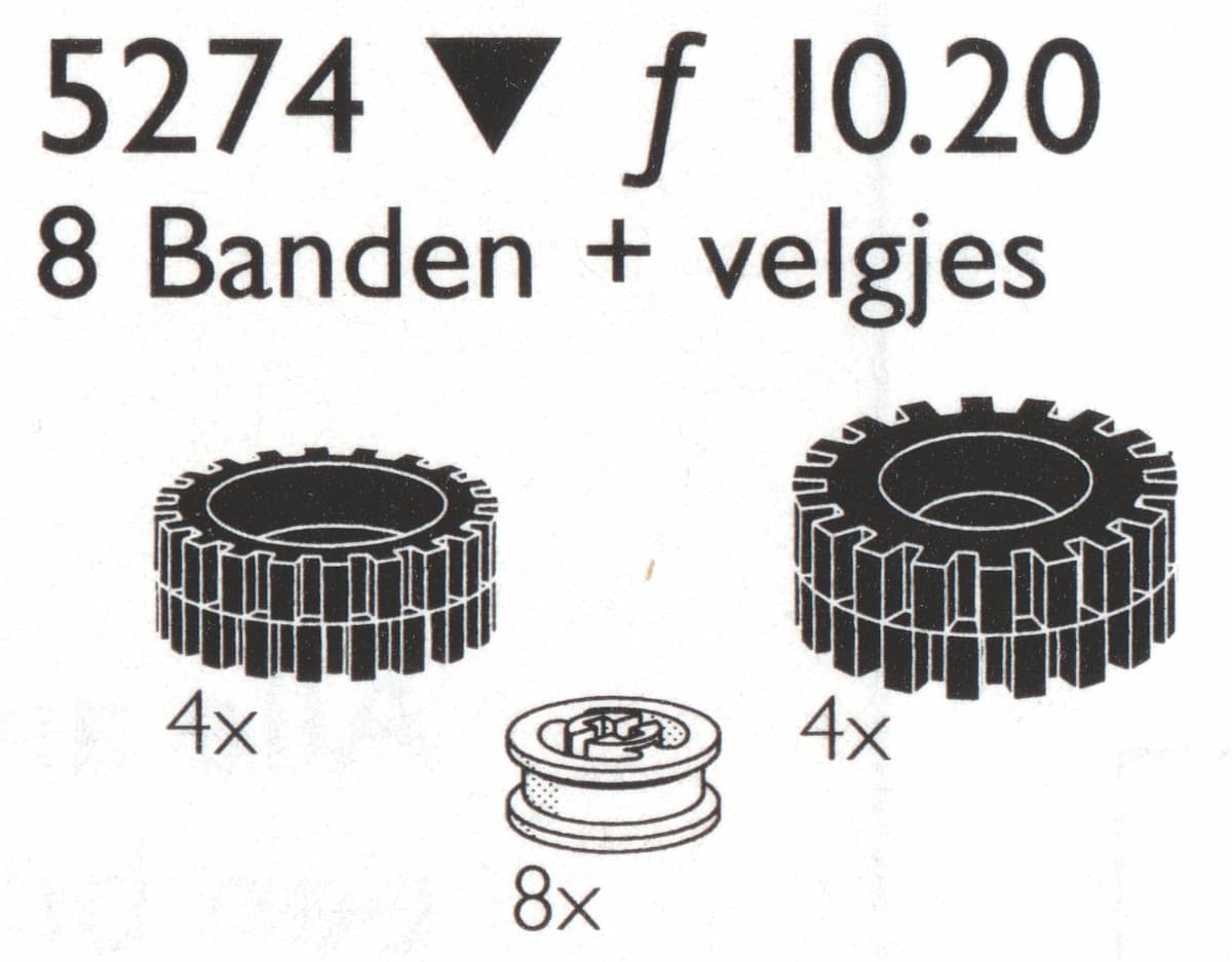 8 Tires / Tyres (4x24, 4x 30 mm) w/hubs