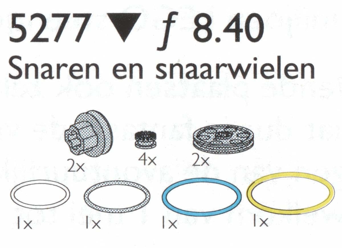 Pulleys & V-Belts LEGO set (#5277-1, 1993)