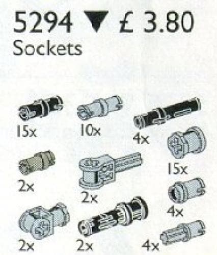 Toggle Joints & Connectors / Pegs, Bushings, & Couplers LEGO set (#5294-1)