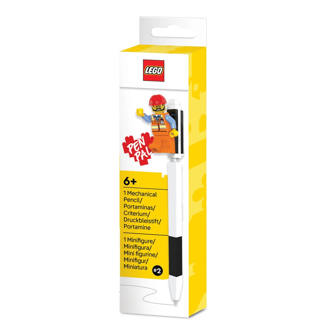 Pen Pal Mechanical Pencil with Construction Worker Minifigure LEGO set (#53705-1)