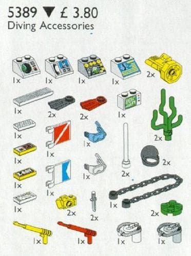Diving Accessories LEGO set (#5389-1)