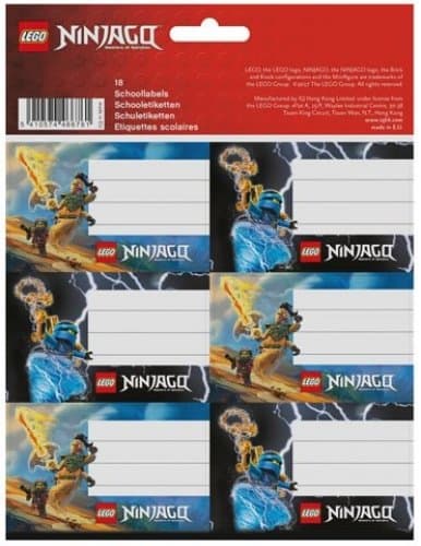 Ninjago Lightning Battle School Labels