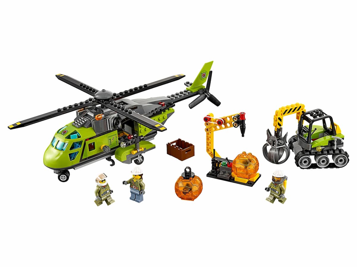 Volcano Supply Helicopter LEGO set (#60123-1)