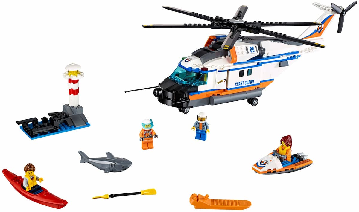 Heavy-Duty Rescue Helicopter LEGO set (#60166-1)